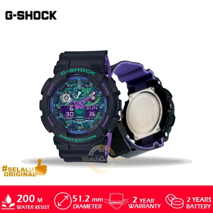 Jam Tangan Casio G-Shock GA-100BL-1ADR Original Murah