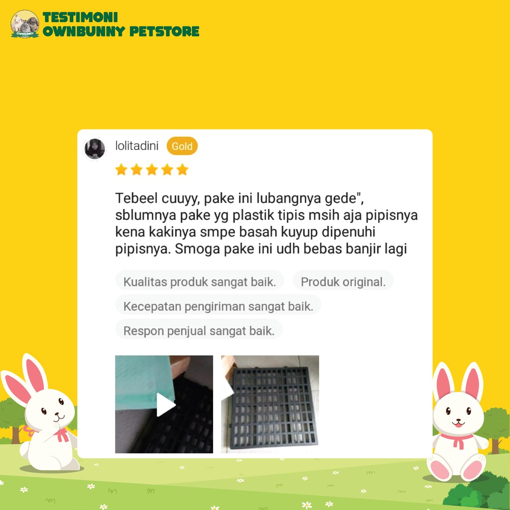 ALAS TATAKAN KANDANG KELINCI (FOOTREST) / PALET-4