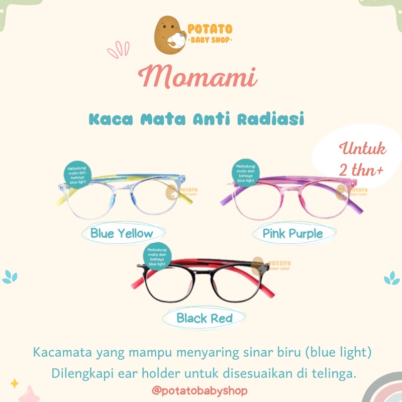 Momami Zuper Vision Anti-Blue Light / Kacamata Anak Anti Radiasi