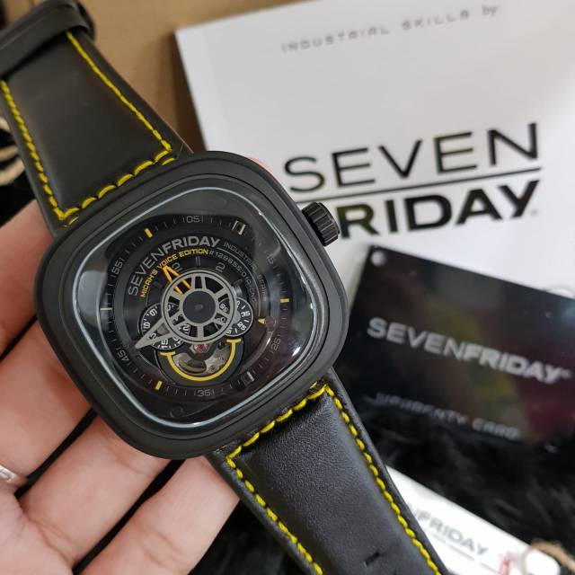 Jam Tangan Pria SF P2B / 03 Automatic Strap Leather