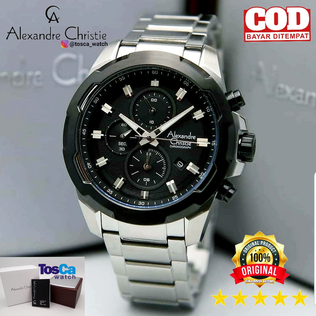 jam tangan pria alexandre christie pria ac 6523 mc original garansi resmi 1tahun
