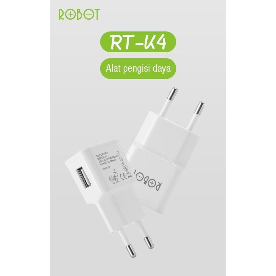 Charger ROBOT RT-K4 Original Batok Kepala Charger Robot USB Android