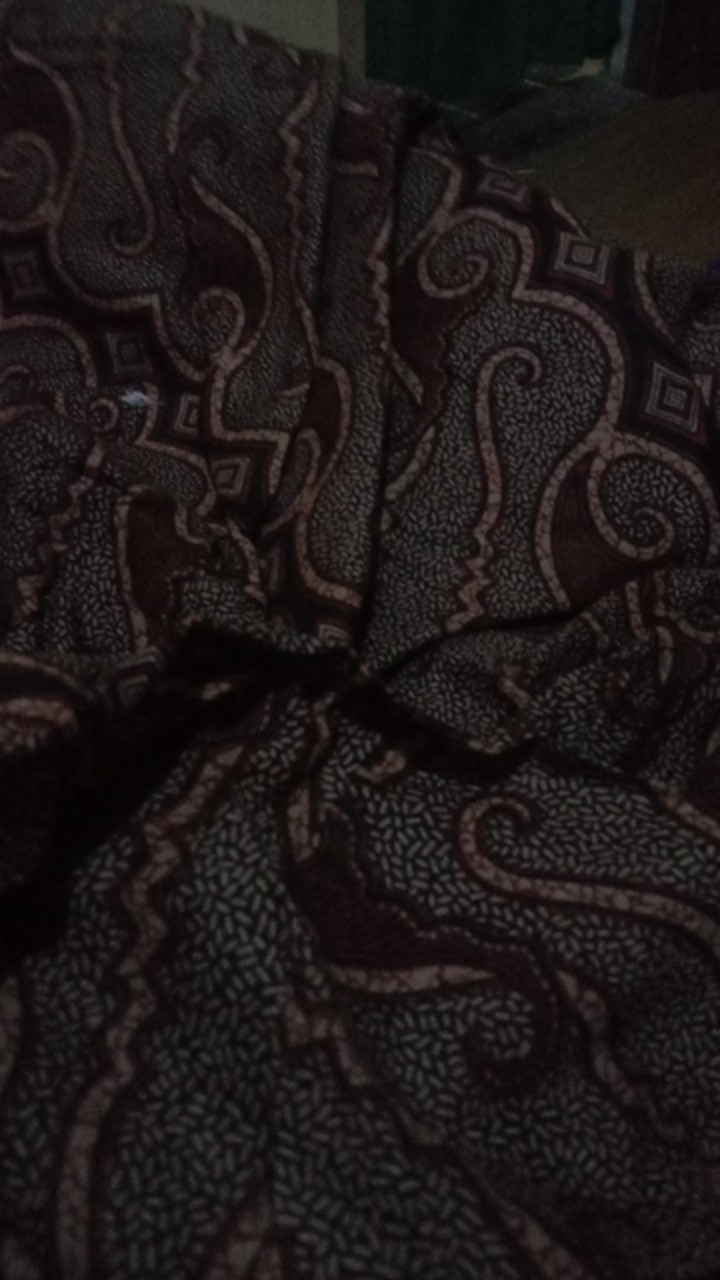Gamis Kombi Kembang Hitam Katun Modern Motif Wanita Batik Cewek Premium Exclusive