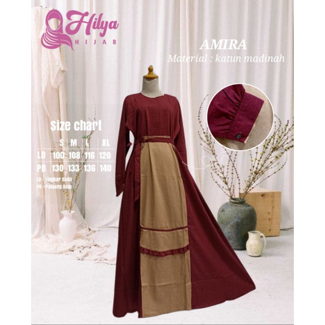 gamis AMIRA gamis syari gamis murah gamis wolfis