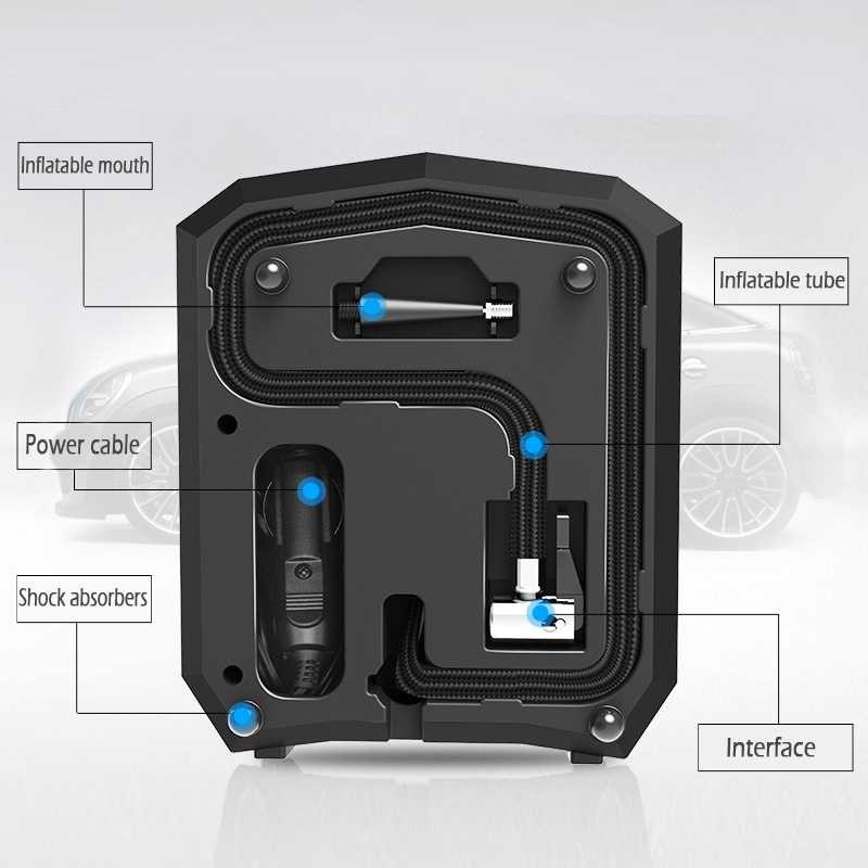 AIKEZI Inflator Pompa Angin Ban Mobil Elektrik 150 PSI LCD Compressor Electrik Termurah