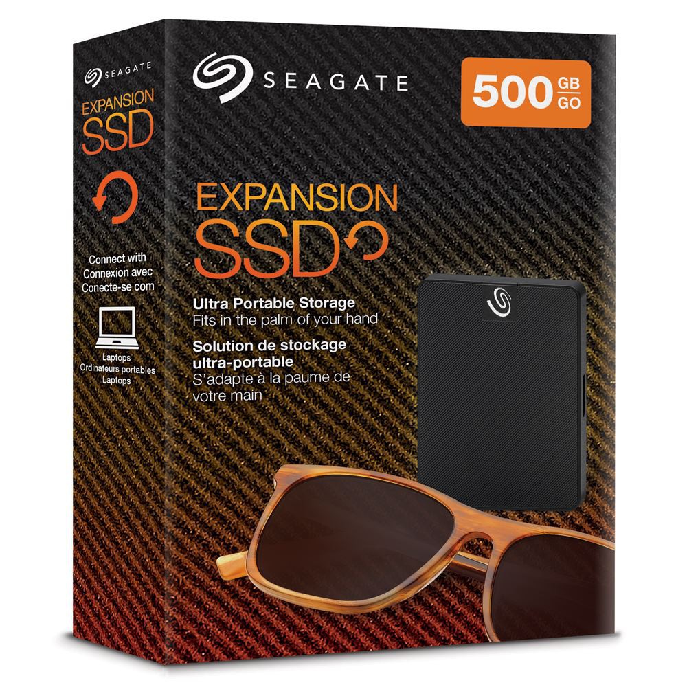 SEAGATE Expansion SSD 500GB USB 3.0 External Portable SSD