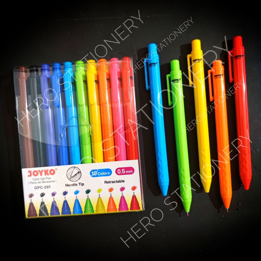 

Joyko pena color gel warna cetek set 10 warna 0.5 mm GPC-295