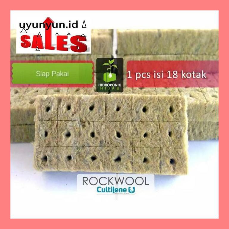 

S504Yts Rockwool Hidroponik Siap Pakai Merk Cultilene S50F40Dfjt