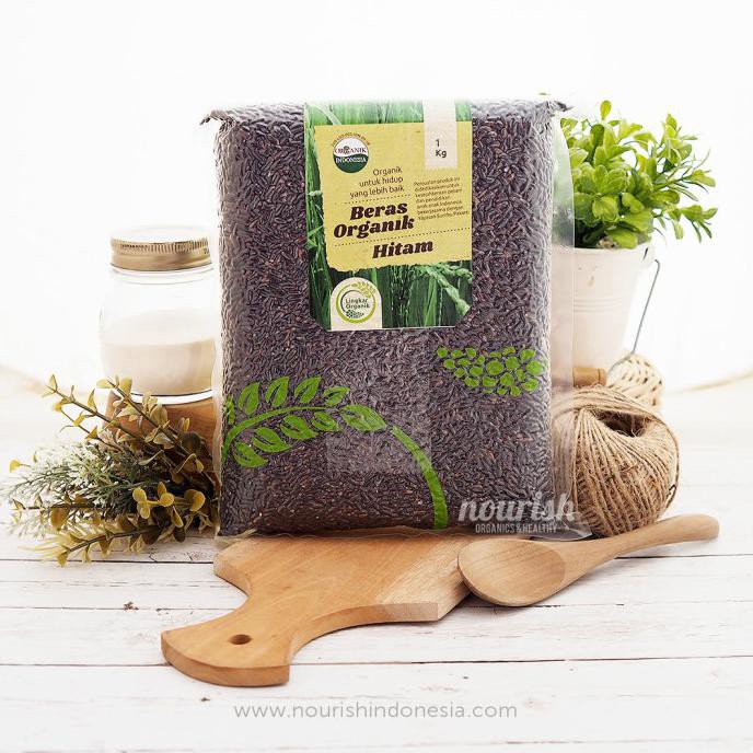 

BERAS- ORGANIC BLACK RICE 1 KG (BERAS HITAM ORGANIK) -UNGGULAN.