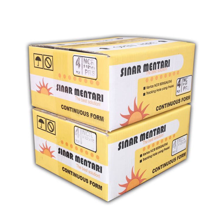 

Eksklusif Continuous Form Sinar Mentari 4 Ply 9.5" x 11" / 9.5" x 11" : 2 Hot