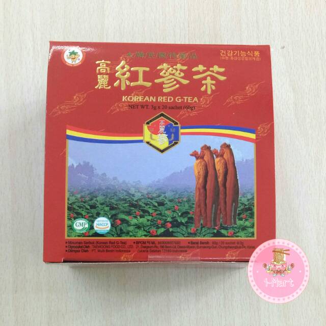 

Minuman Serbuk Korean Red Ginseng Tea 60gram