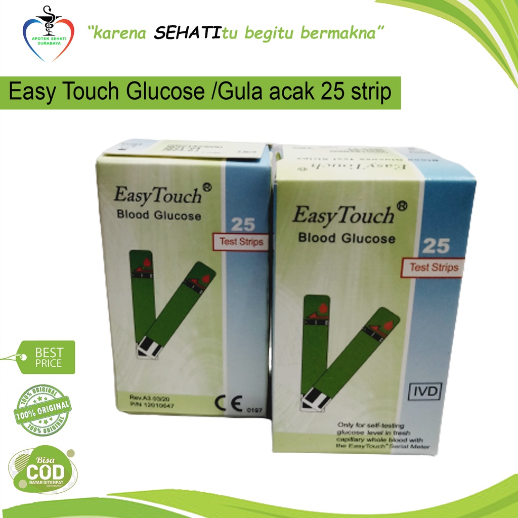 STRIP EASY TOUCH GLUCOSA GULA DARAH