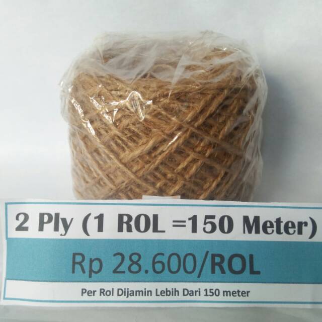 

2ply 150meter Tali goni, Tali Rami, Tali Jute, Tali souveni, Vintage