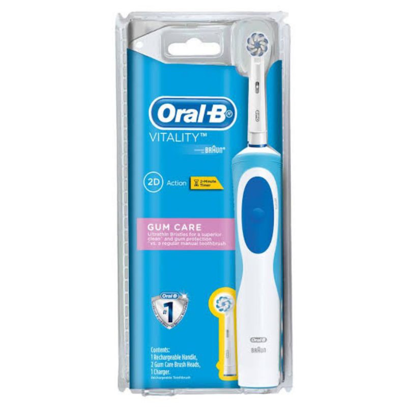 (Bisa Direfill &amp; Charge Listrik) Sikat Gigi Elektrik Oral B Vitality Clean / Electric Toothbrush