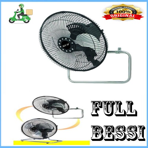 SEKAI Kipas Angin Dinding / Kipas Angin Meja 2 in 1 10 Inch - HFN 1060 FULL BESI KOKOH ORI