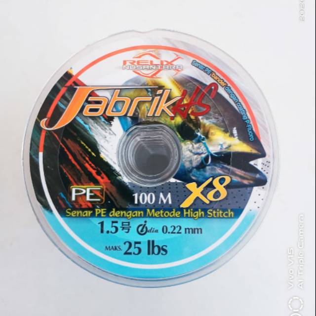 SENAR PE RELIX NUSANTARA JABRIX HS X8... PE 1,5