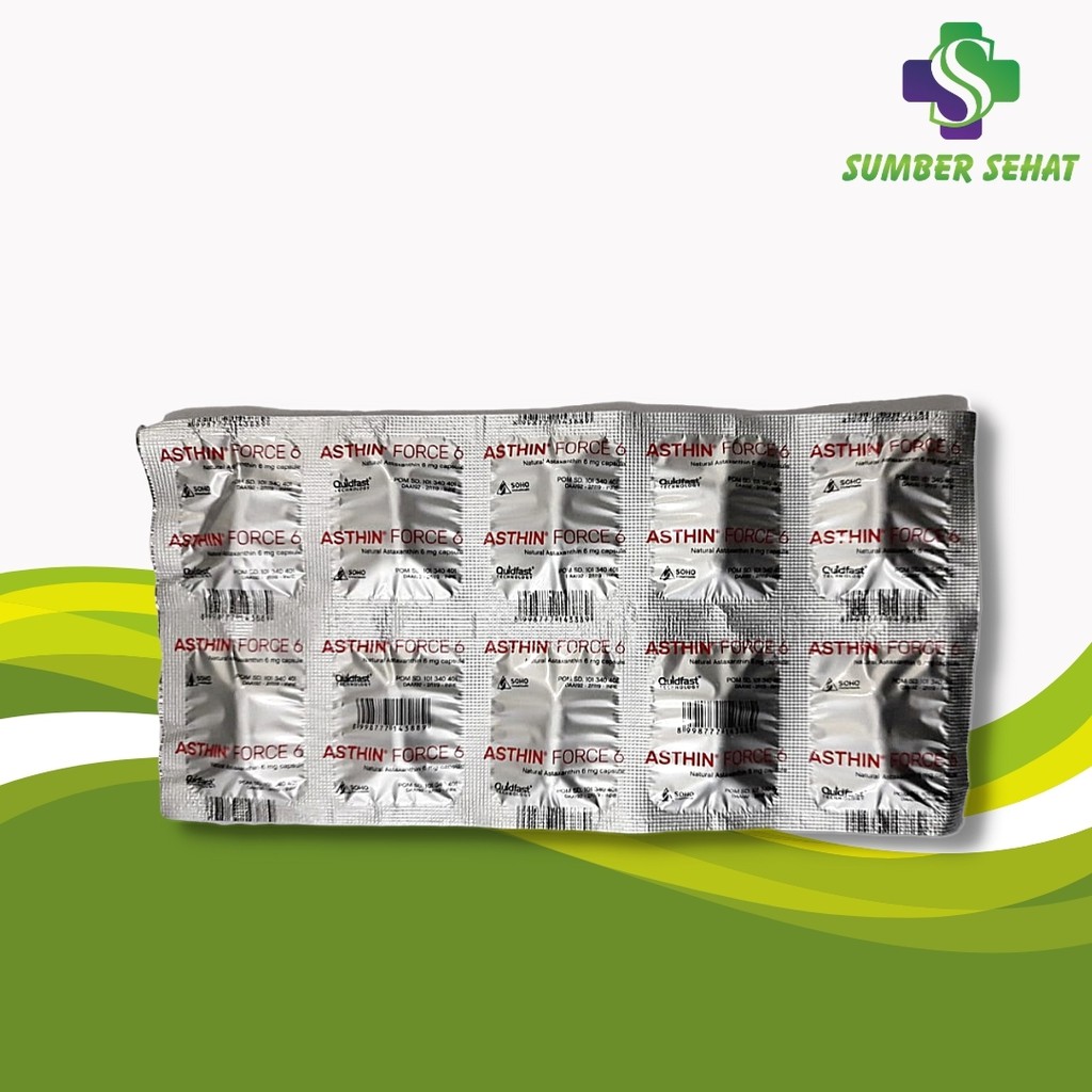 ASTHIN FORCE 6 MG STRIP 10 KAPSUL