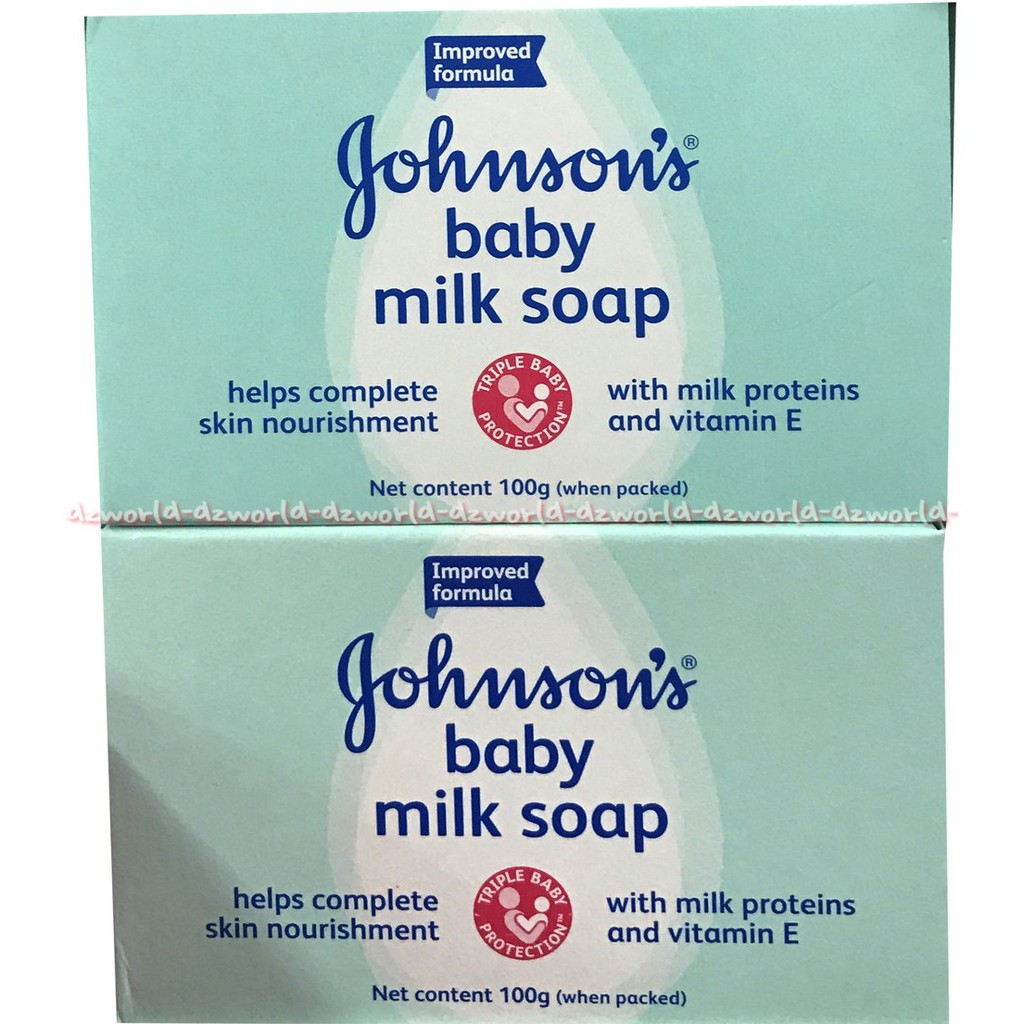 Johnson's Baby Milk Blossoms 100g Soap Sabun Bayi Batang Johnson Putih Pink Biru Moisturizer Jonson Sabun Batangan