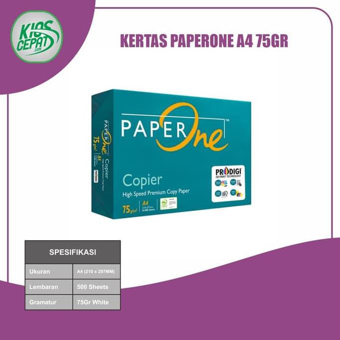 

Kertas PaperOne A4 75gr (Kertas HVS)