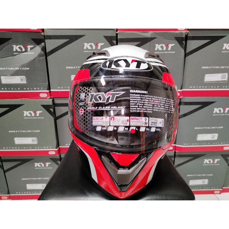 KYT VENDETTA 2 XAVI VIERGE BK/RED FLUO