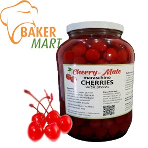 

Cherry Tangkai Merah Maraschino 100g