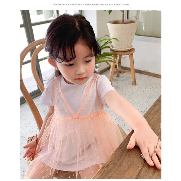 Promo !! Dress import anak /  Dress anak perempuan / dress furing dots kirana import uk 1-3th