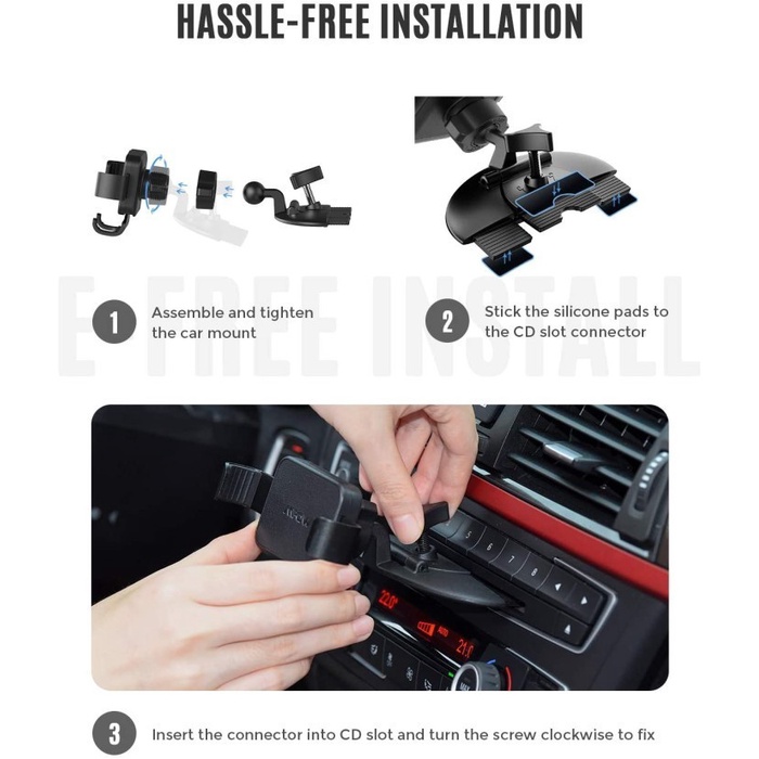 MPOW Car Holder Gravity Car Mount Auto Lock and Auto Release - MPCA135