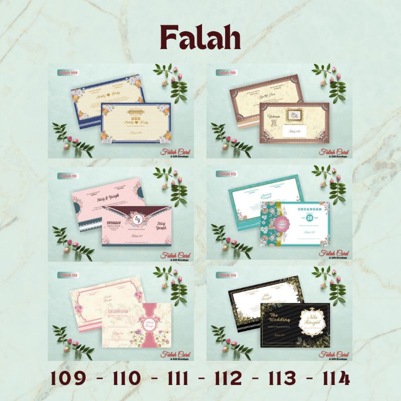 Blangko Undangan Falah 109, 110, 111, 112, 113, 114