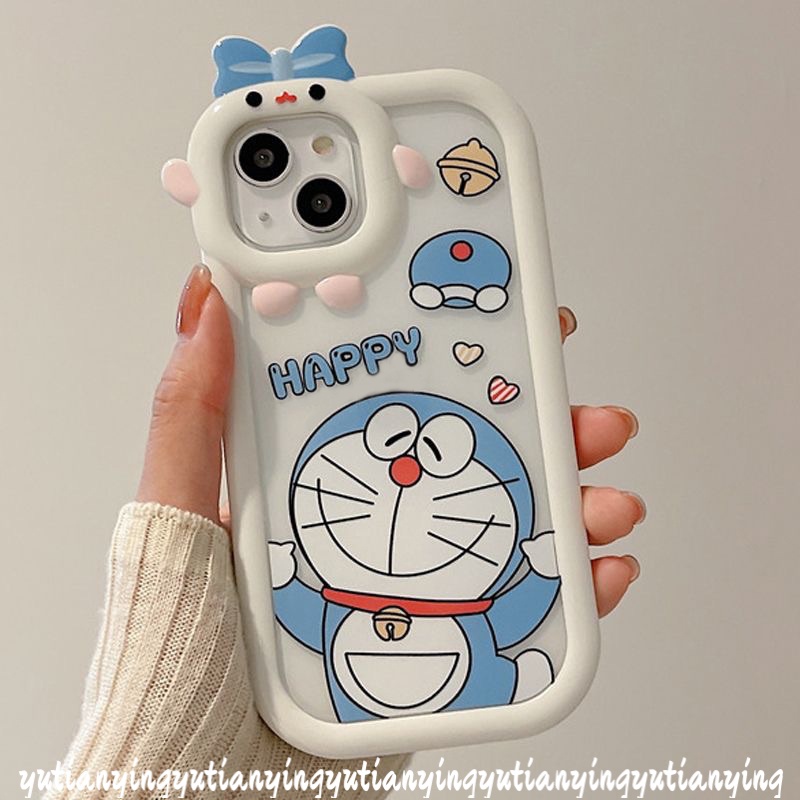 Soft Case Desain Kartun Hello Kitty Doraemon 3D Untuk IPhone 13 12 11 14 Pro MAX 6 6S 7 8 14 Plus XR XS MAX X SE