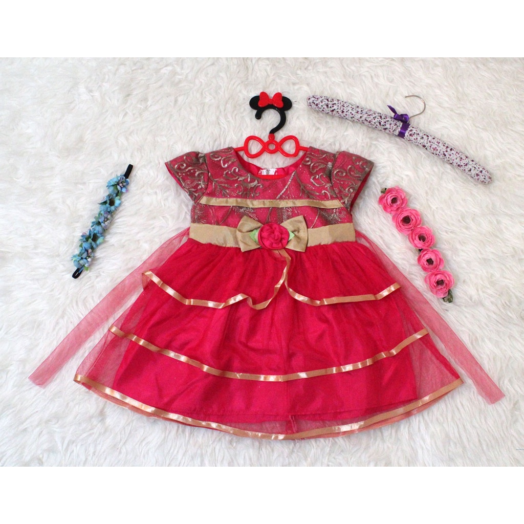 Dress Kids Senni/Baju Pesta Anak Perempuan / Dress Ulang Tahun / Baju Anak Cewek