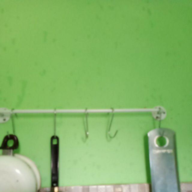 50 Gantungan Serbaguna Putih + Hooks Handuk Jemuran Baju Kamar Mandi Dapur Rak Dinding