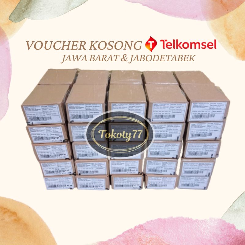 Voucher Telkomsel Kosong 3in1 1Box(600SN) Exp Sep'22