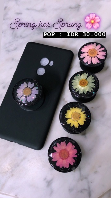 POPSOCKET Dried Flower Yellow / Pink/ Soft Pink / Purple / Cream