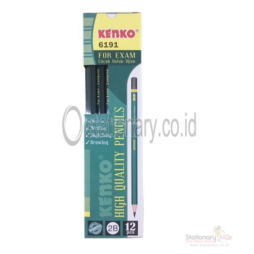 

Kenko Pensil 2B Hijau cap Hitam 2B-6191