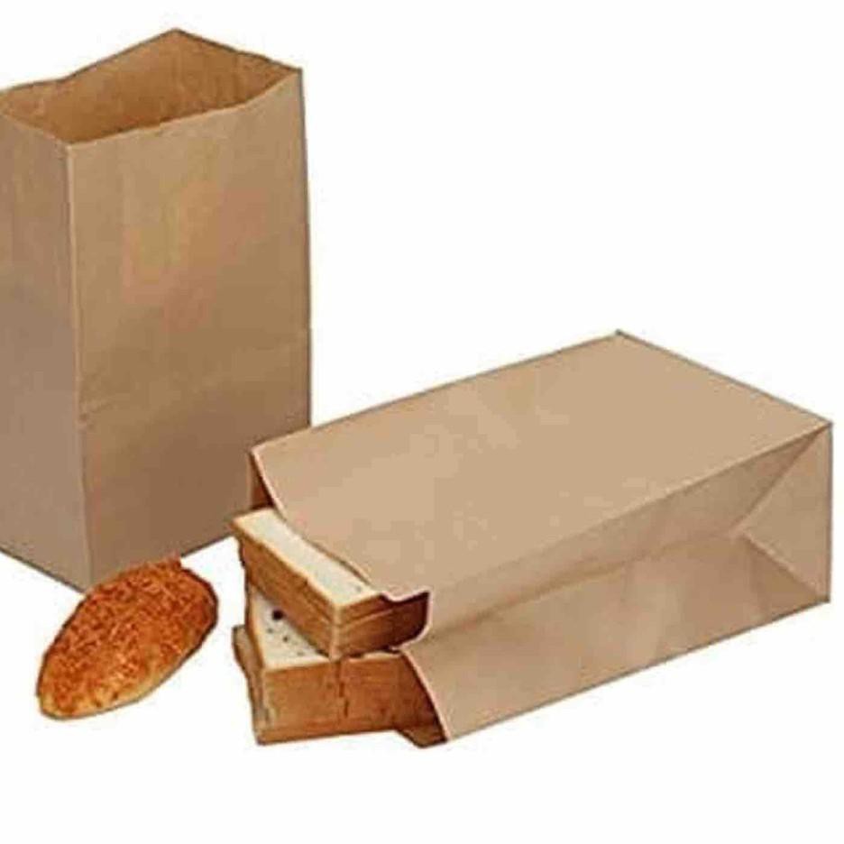 

★★ WM6 PAPER BAG SIZE M - MEDIUM - SNACK - FRIED CHICKEN - KANTONG KERTAS ROTI - WARNA BROWN ✪ (Ter