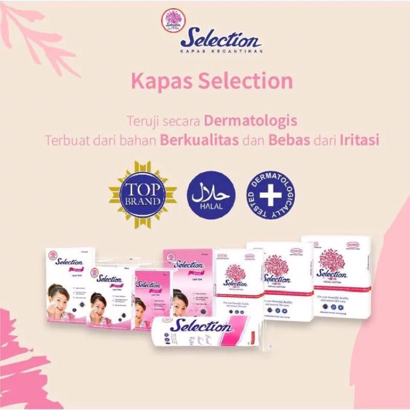 Kapas kecantikan Selection kotak, Facial cotton/Lapis tebal/Lapis tipis
