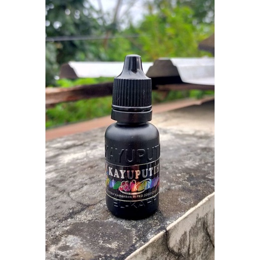 El Kahfi Kayu Putih Plus Original Herbal Tetes Pelega Sesak Nafas-Hitam