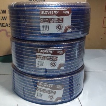 Kabel Transparan Sloveens 2 x 80 100 Yard Full / Kabel Audio / Kabel Monster 2 x 80 100 Yard Full