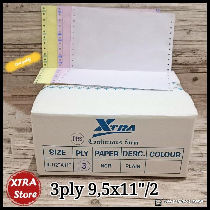 

TERLARIS KERTAS CONTINUOUS FORM 3PLY 9,5X11"/2 TERLARIS