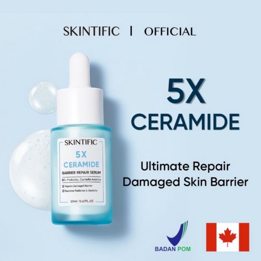 SKINTIFIC 5X Ceramide Barrier Repair Serum 20ml (100% ORIGINAL &amp; BPOM)