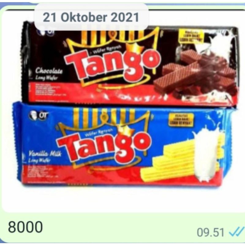 

tanggo vanilla dan coklat