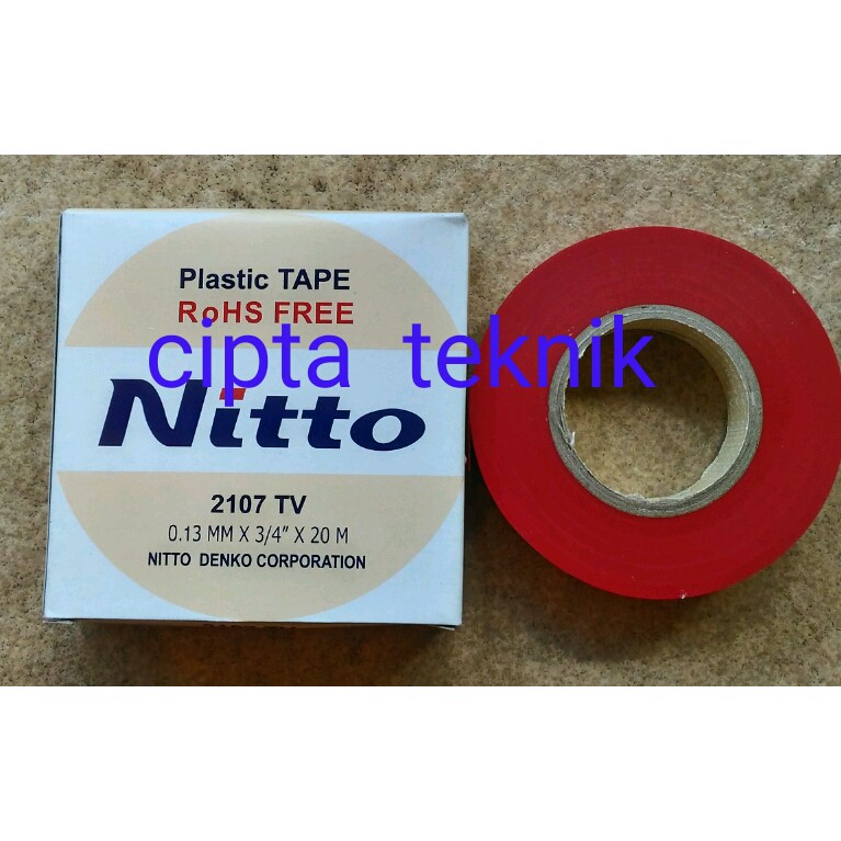 Isolasi Listrik Nitto Asli 2107 TV Merah