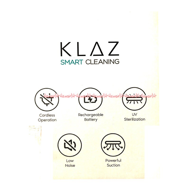 Klaz Cordless UV Vacuum Cleaner sedot tungau debu Tanpa kabel wireless