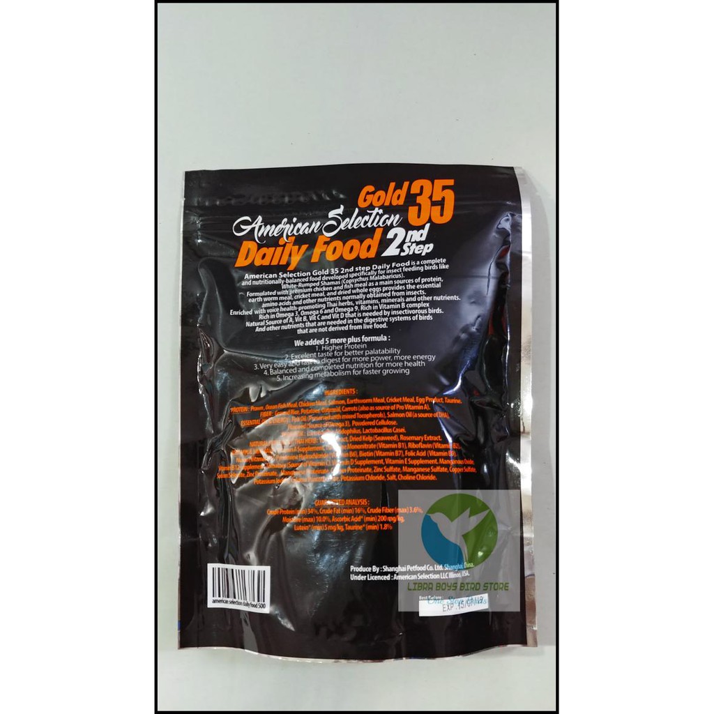 PAKET HEMAT VOER AMS ( AMERICAN SELECTION ) GOLD 35 || BENTUK VOER KASAR/ PELET