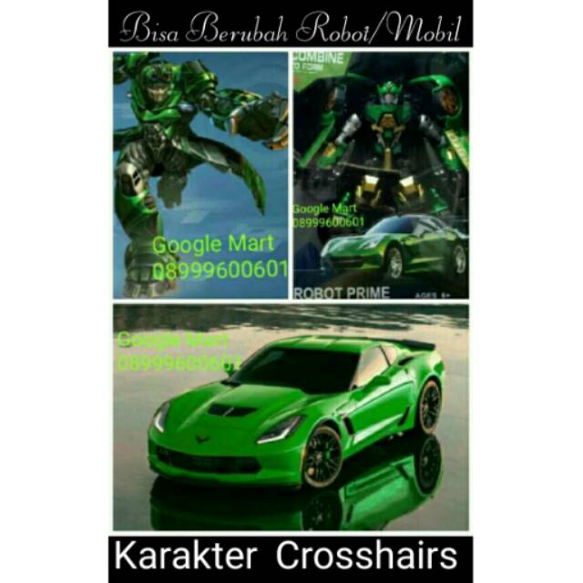 Mainan Robot Transformers - Karakter Crosshairs - ORIGINAL