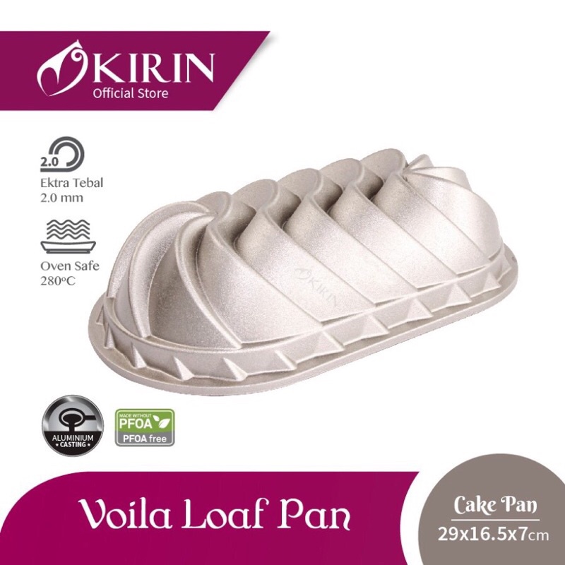 KIRIN CAKE PAN PREMIUM ANTI LENGKET / LOYANG KUE BOLU NON STICK