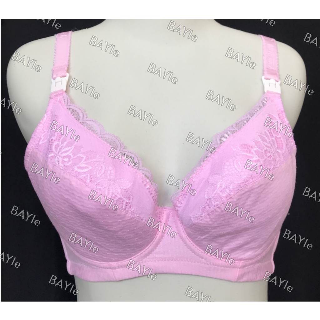 Babysmart - BH / Bra Ibu Menyusui Netek/Nursing BRA 94916 Tanpa Kawat Tanpa Busa CUP BESAR Kaitan 3