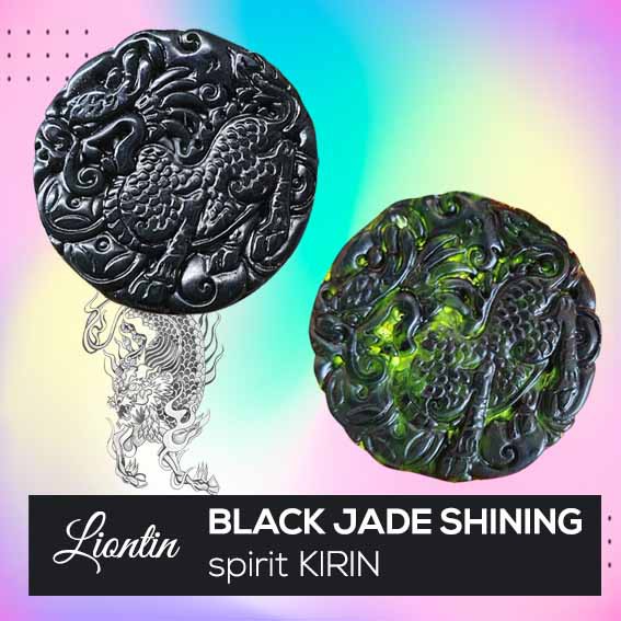 Liontin Black Jade Shining (Spirit Qilin) (AD10)