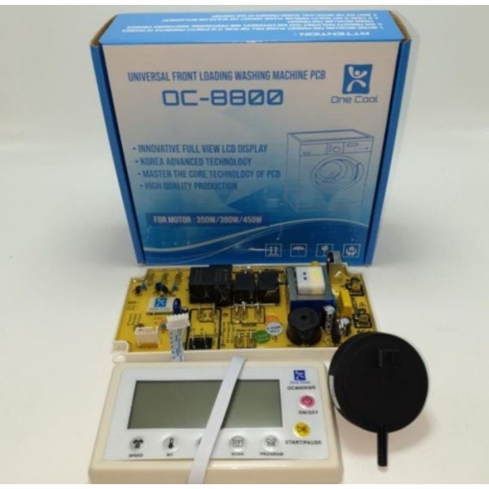 PCB MODUL MESIN CUCI FRONT LOADING YM 800 PANEL DIGITAL LCD