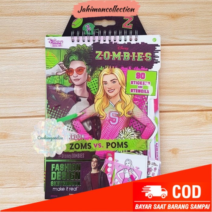 

✨ BISA COD ✨ Disney Zombies Fashion Design Sketchbook